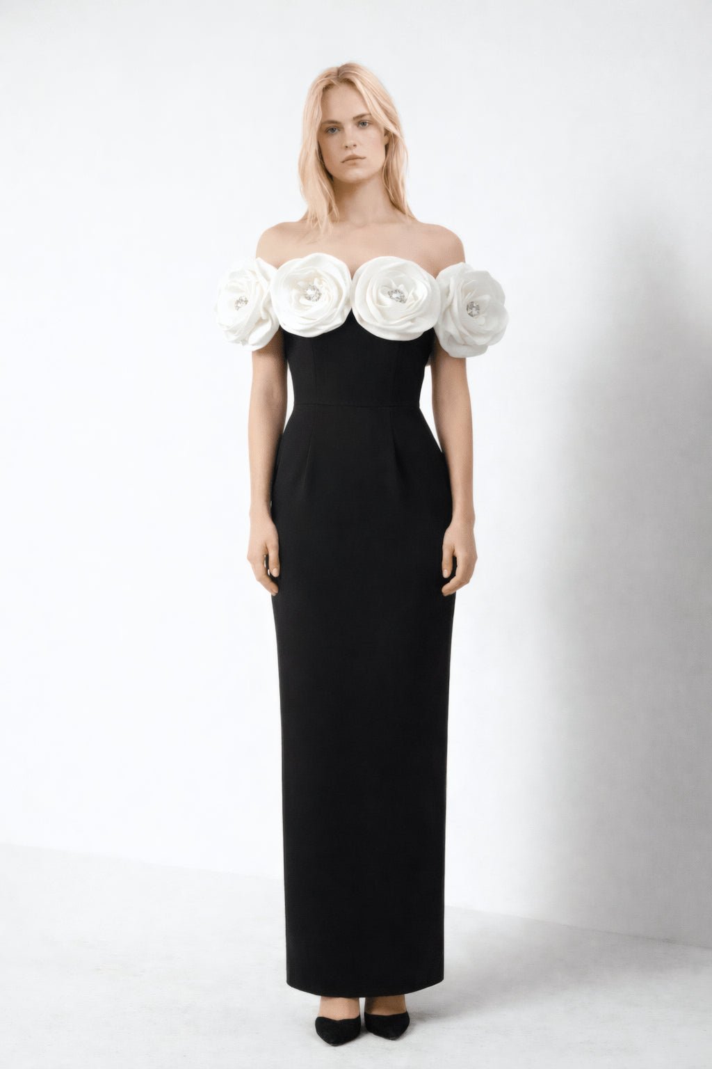 Embellished Floral Maxi Dress | Elora Venecci