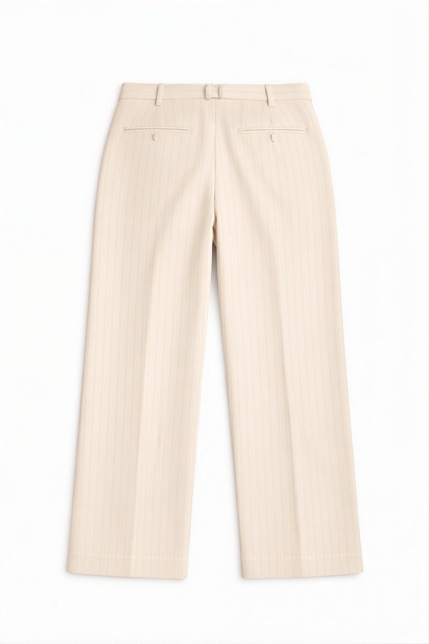 Wide Leg Linen Striped Trousers | Elora Venecci